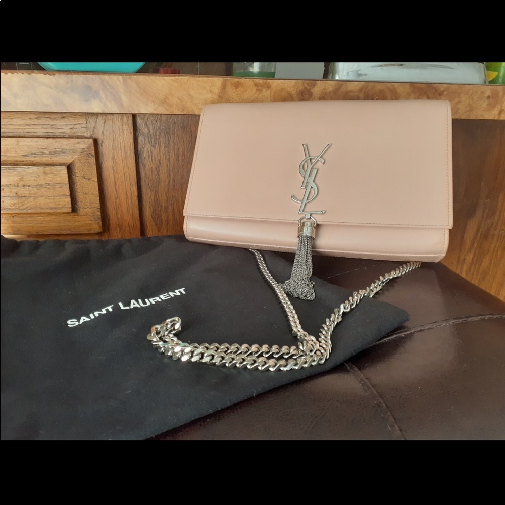 Authentic Saint Laurent Tassel Chain Bag